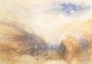 J.M.W. Turner The Lauerzersee with on Mythens oil painting on canvas